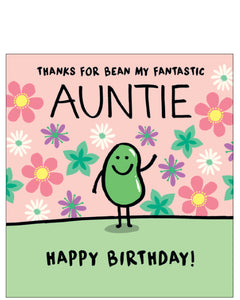 Fantastic Auntie - birthday card