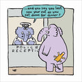Elephant’s missing cat- Natural Yoghurt greetings card