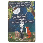 Fox Under The Moon Silver Plated Necklace Friends