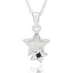 Fox Under The Moon Silver Plated Necklace Friends
