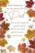 On the sad loss of your Dad - Sympathy greetings card