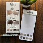 Notes for Ewe magnetic listpad - Alex Clark Art