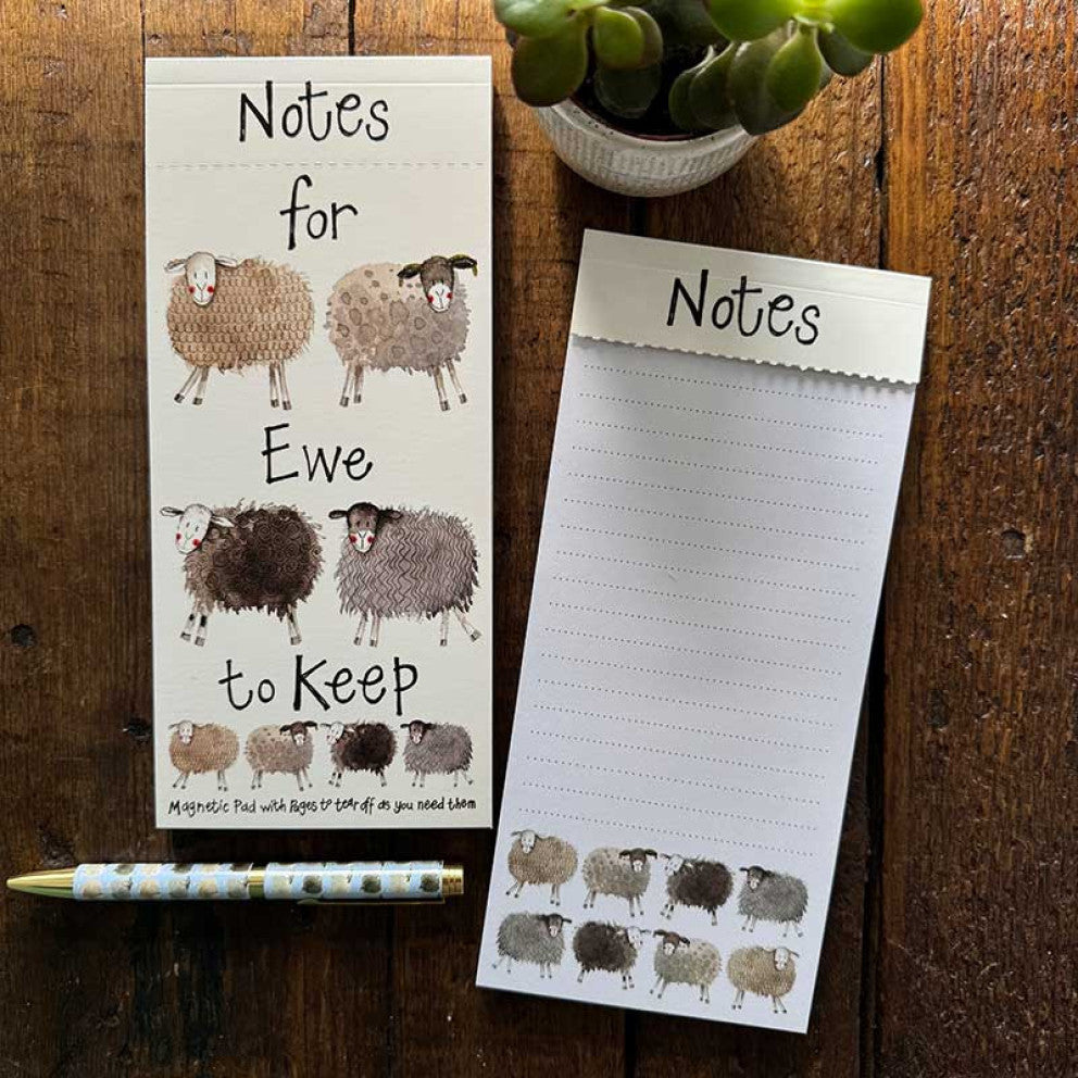 Notes for Ewe magnetic listpad - Alex Clark Art