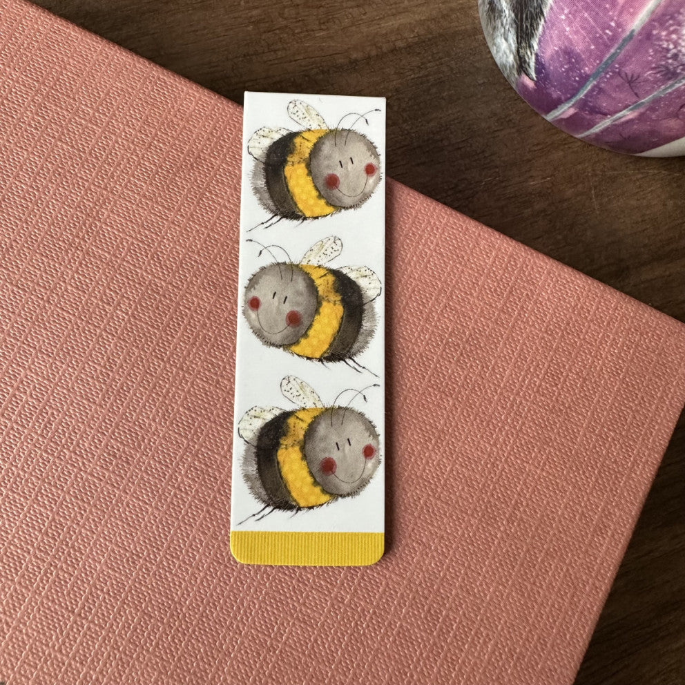 Alex Clark magnetic bookmark - bumble bees