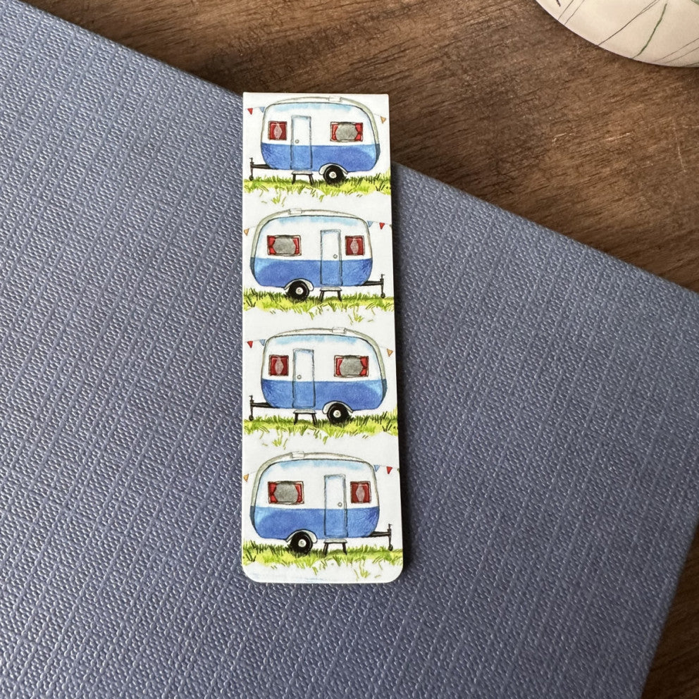Alex Clark magnetic bookmark - caravan
