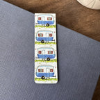 Alex Clark magnetic bookmark - caravan
