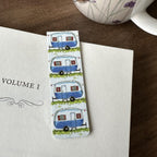 Alex Clark magnetic bookmark - caravan