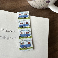Alex Clark magnetic bookmark - caravan