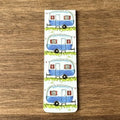 Alex Clark magnetic bookmark - caravan