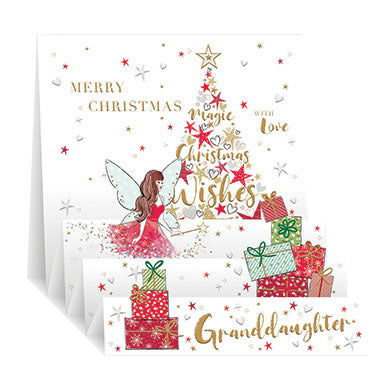 Granddaughter - Pop up Christmas card