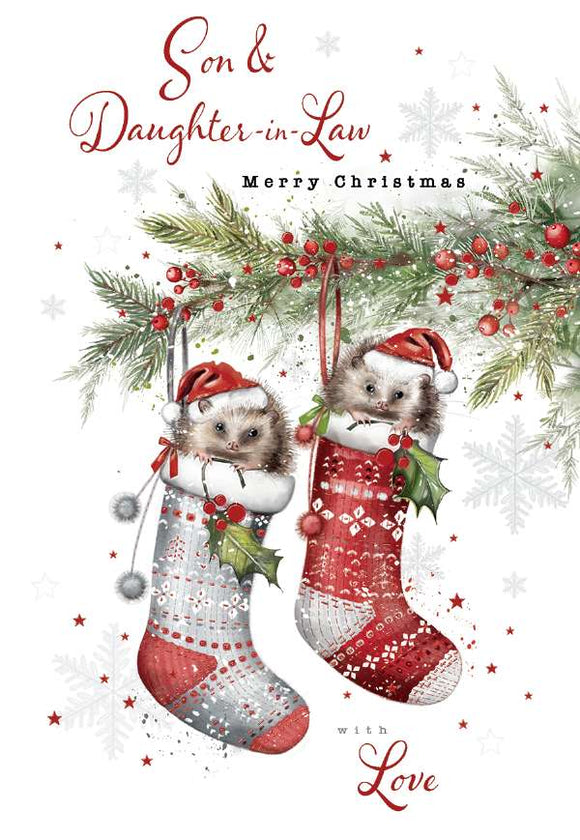 Son and Daughter-in-Law Christmas card