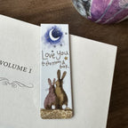 Alex Clark magnetic bookmark - love you to moon & back