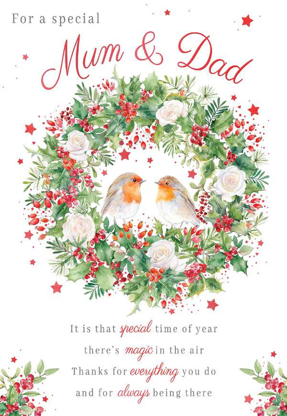 Mum and Dad Christmas card