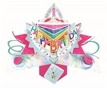 Happy Birthday cake - 3d Second Nature pop up card