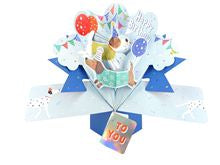Happy birthday- Cute dogs 3d pop up card