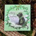 Alex Clark Christmas Black Lab - Christmas Card