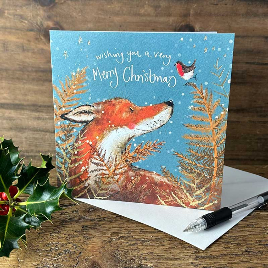 Alex Clark Fox & Robin - Christmas Card