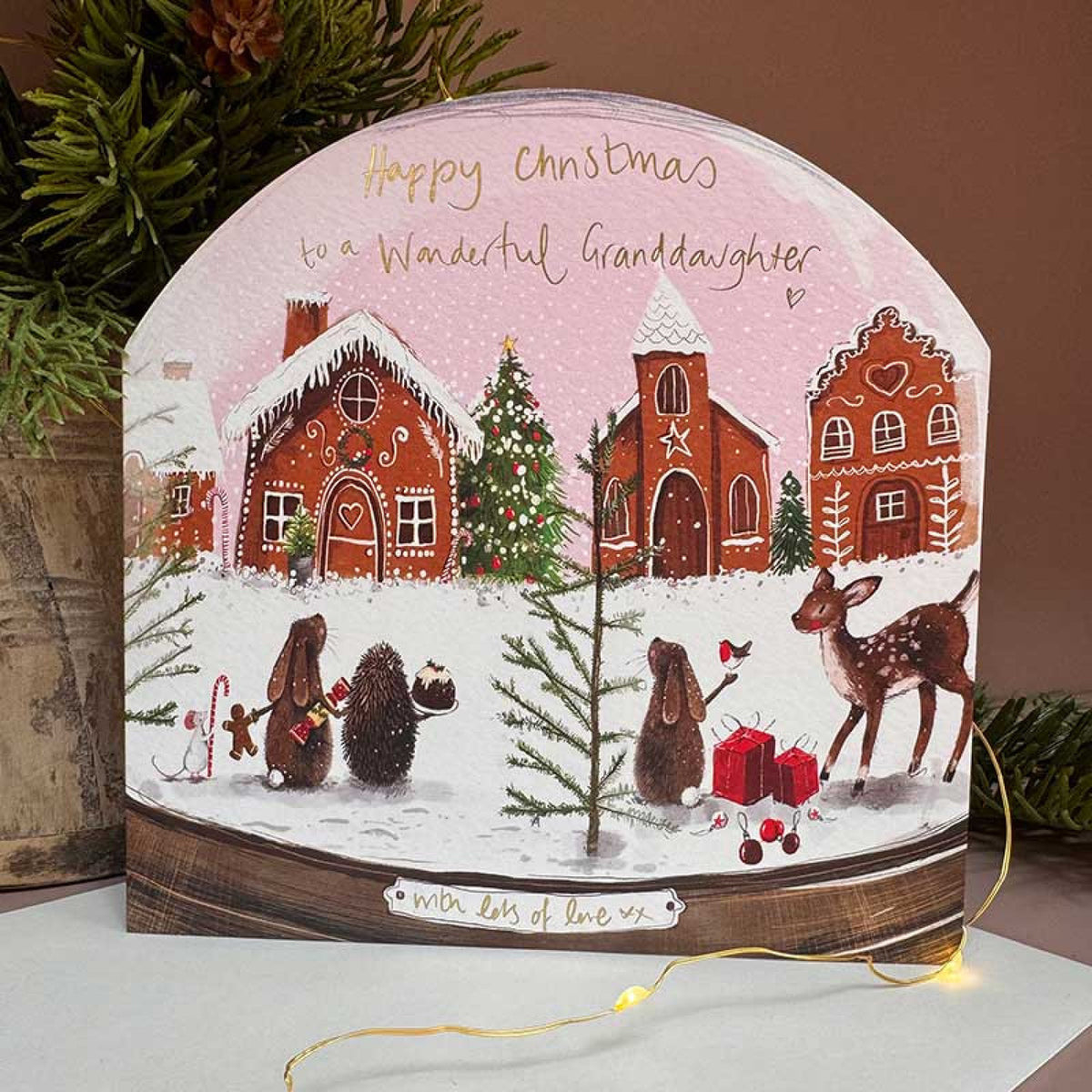 Alex Clark Wonderful Granddaughter - Christmas Card