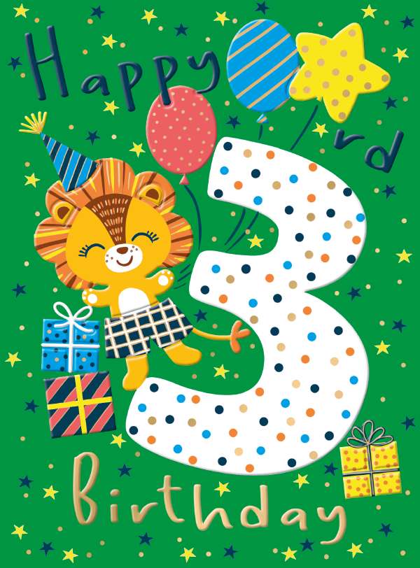 Happy 3rd Birthday card