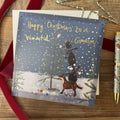 Alex Clark Christmas Tree Decorating Grandson - Christmas Card