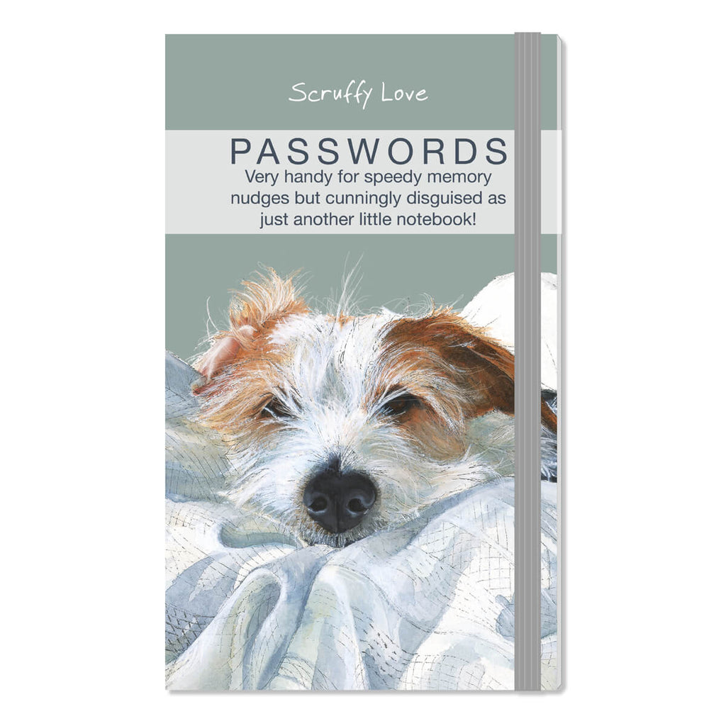 Little Dog Laughed Scruffy Love - A6 Password Book