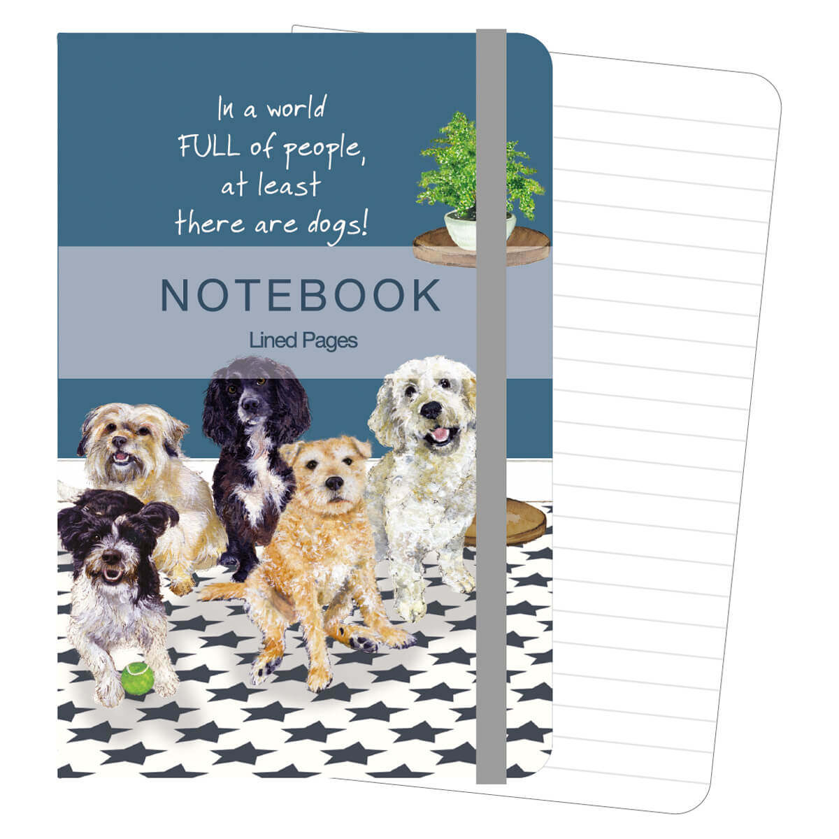Little Dog Laughed Full of People - A6 Notebook
