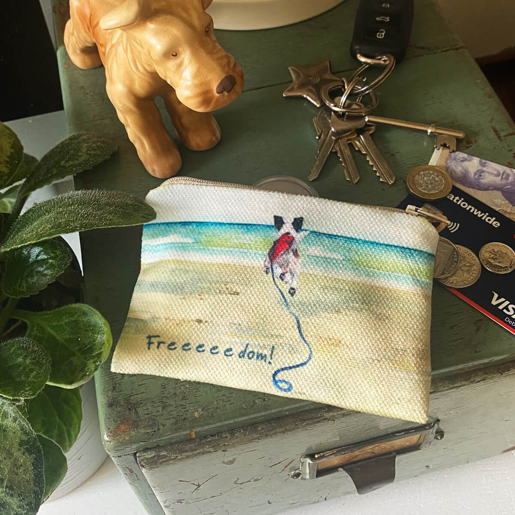 Little Dog Laughed Freedom - Card Purse