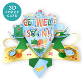 Get well soon - 3d Second Nature Pop up card