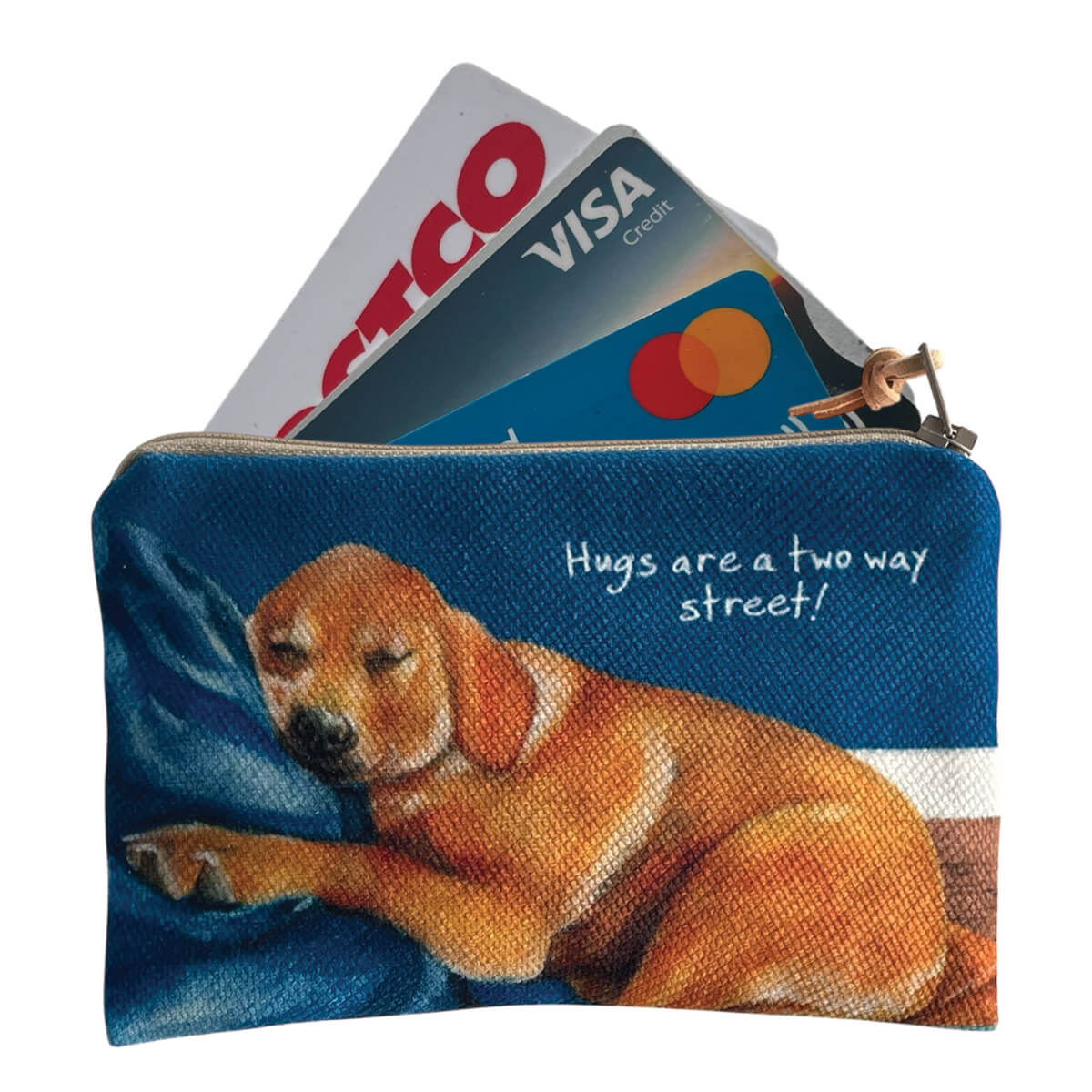 Little Dog Laughed Hugs - Card Purse