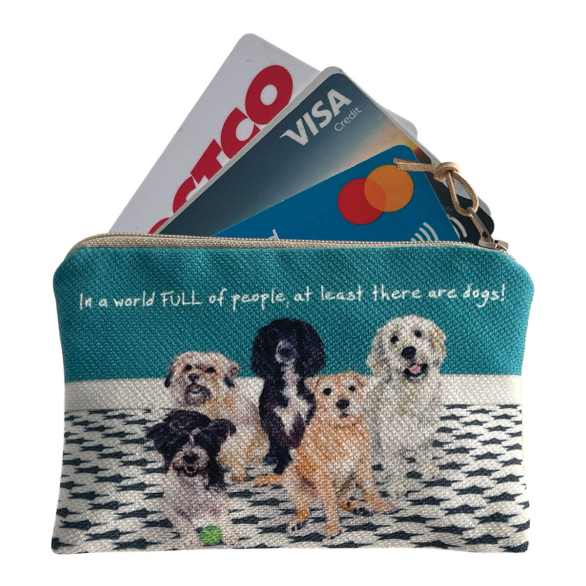 Little Dog Laughed Full of People - Card Purse