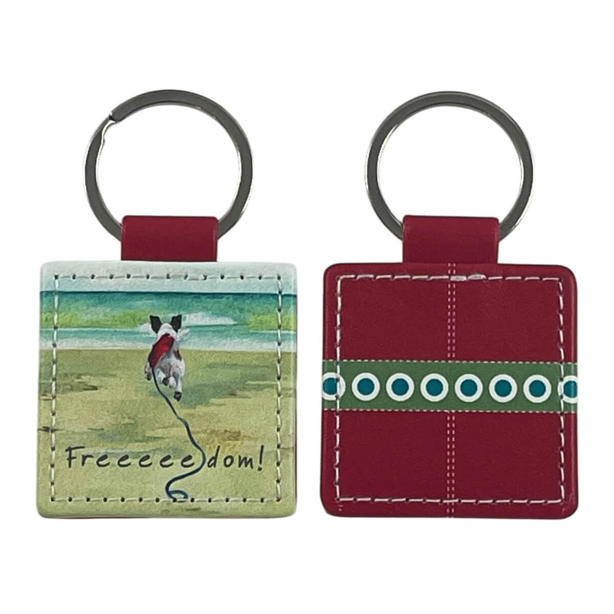 Little Dog Laughed Freedom - Keyring