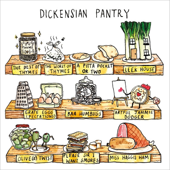 Dickensian Pantry  blank card