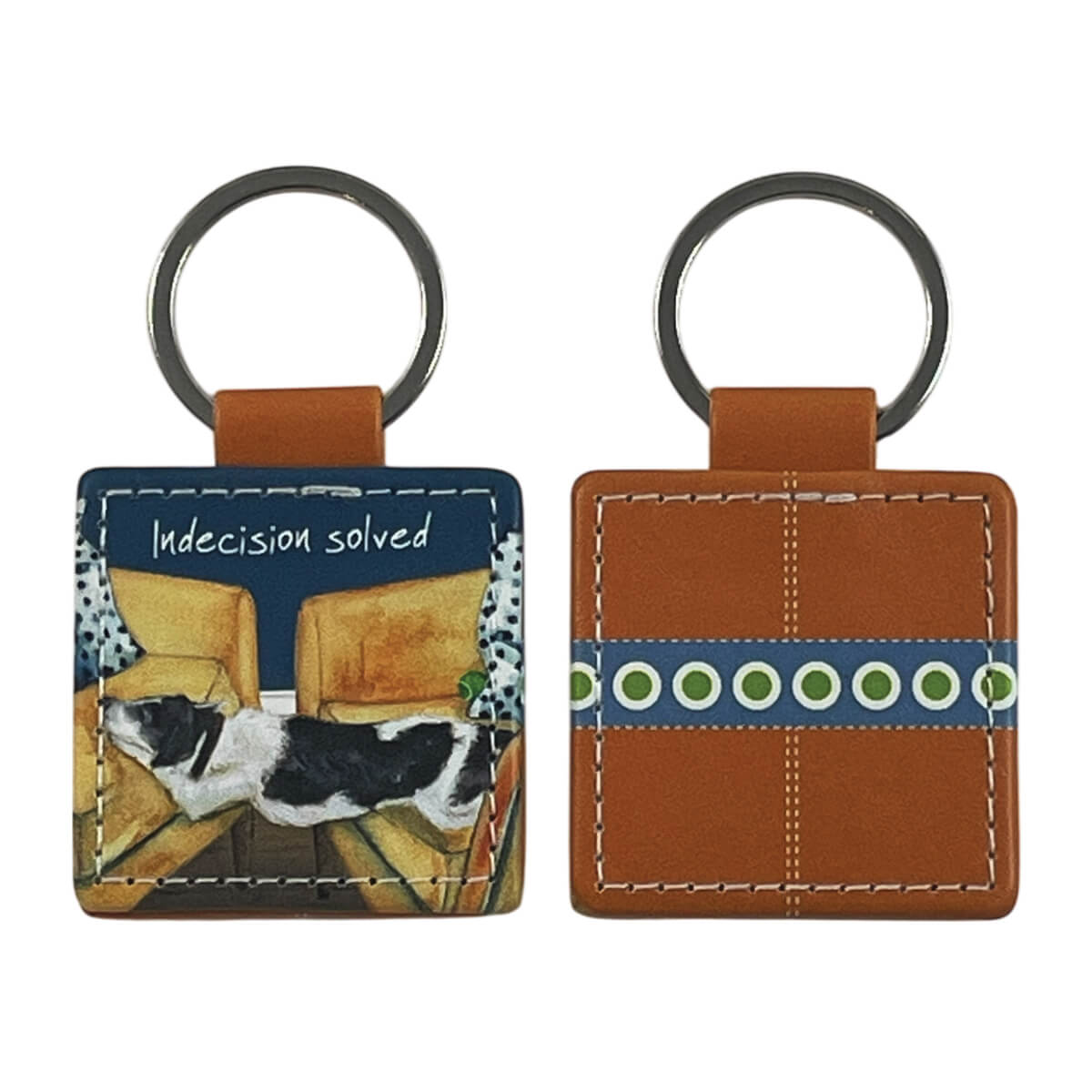 Little Dog Laughed Indecision - Keyring