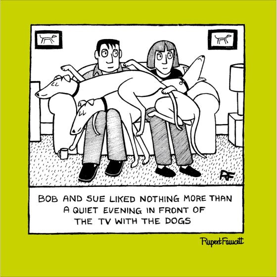 A quiet evening - Off the Leash cards