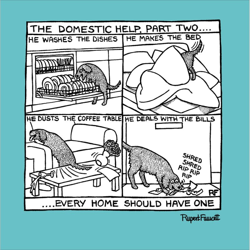 The domestic help  - Off the Leash card