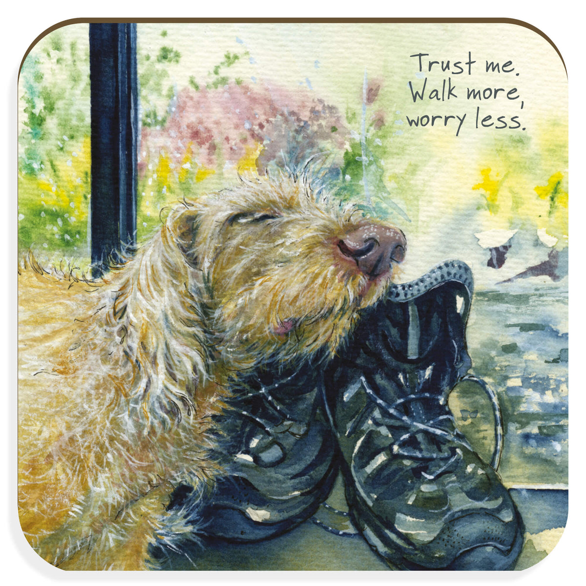 Little Dog Laughed Walk More - Coaster
