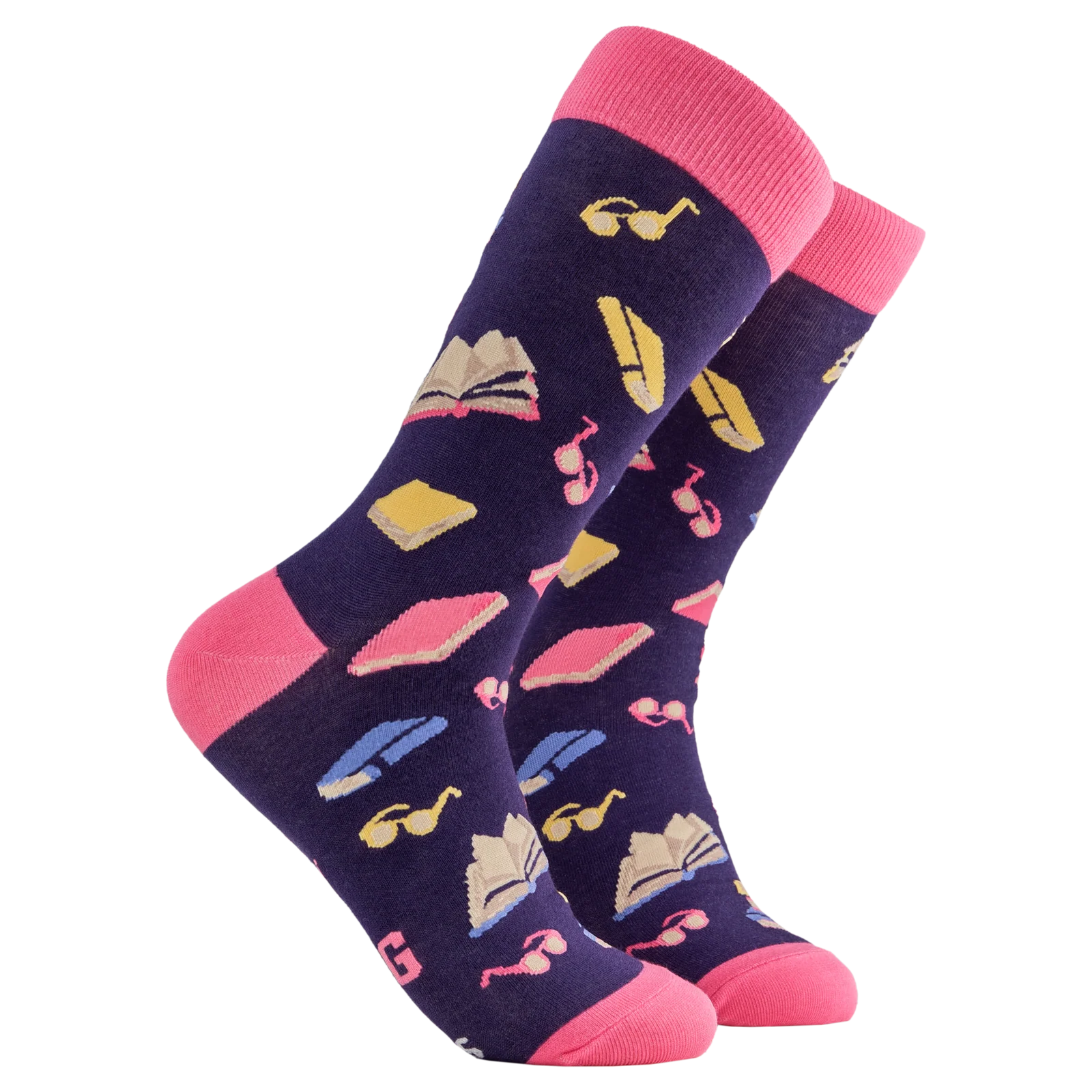 Socktopus adult socks- reading shelf control size 4-8