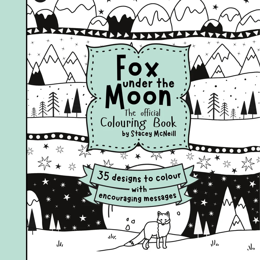Fox Under The Moon - colouring book