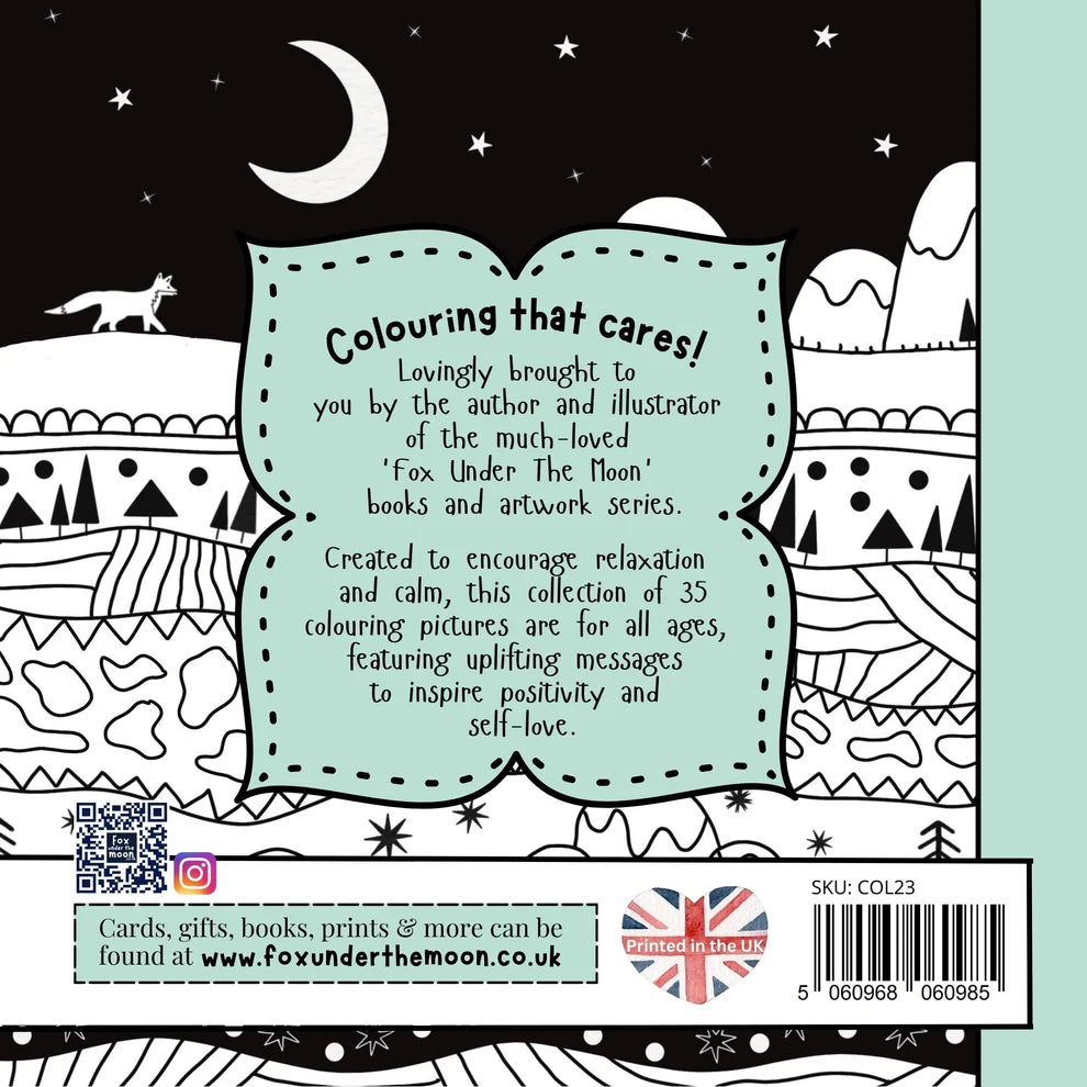 Fox Under The Moon - colouring book