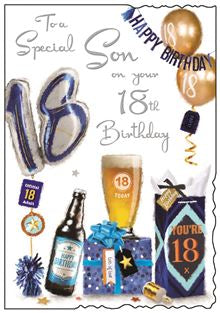 Special Son on your 18th - Jonny Javelin card