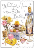 Wonderful Mum 80th Birthday  - Jonny Javelin cards