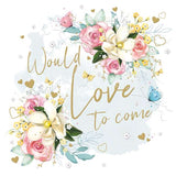We Would Love to Come - RSVP Acceptance card