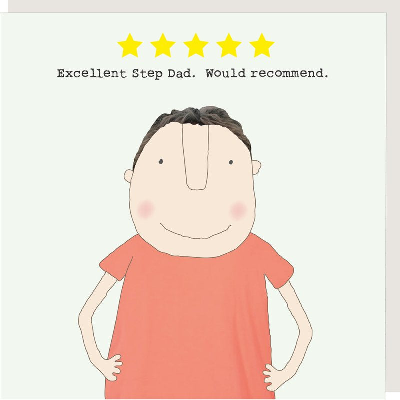 Excellent stepdad - Father's Day card