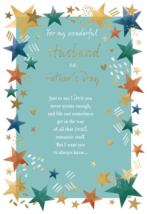 Husband, special words  Father's Day card