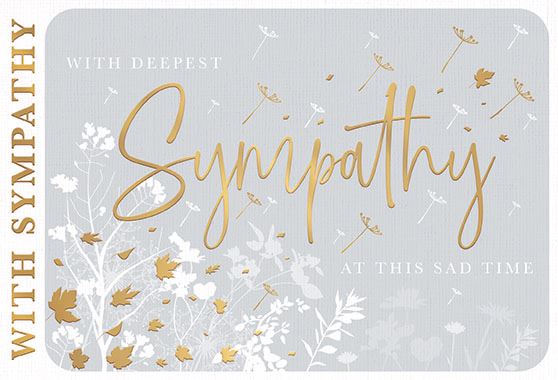 With Sympathy card