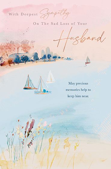 With deepest Sympathy on the loss of your Husband card