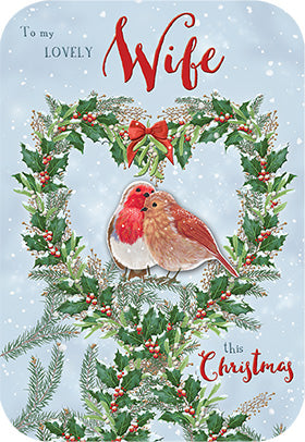 To my lovely Wife Christmas card