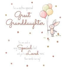 Great Granddaughter birthday card