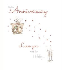 On our Anniversary card