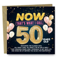 Now That’s What I Call 50 Birthday card